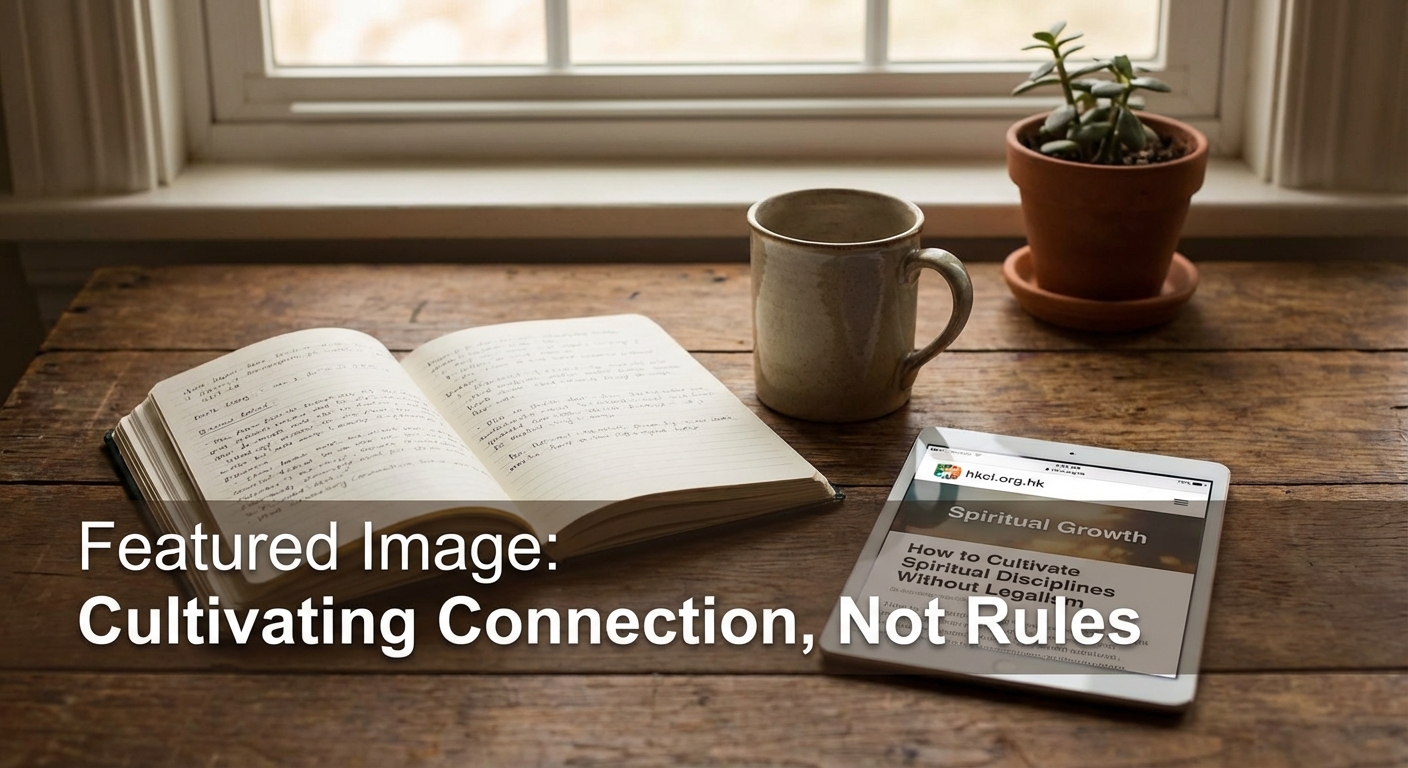 How to Cultivate Spiritual Disciplines Without Legalism — 1