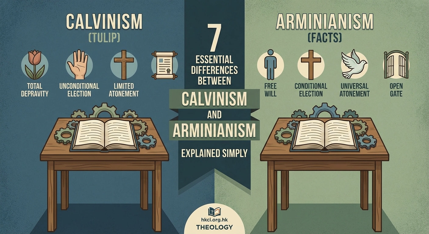 7 Essential Differences Between Calvinism and Arminianism Explained Simply - Illustration 1